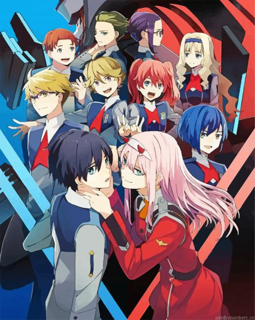 Darling In The Franxx Characters Painting By Numberss.png