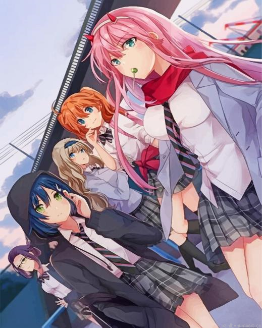 Darling In The Franxx Japanese Anime Painting By Numberss.png