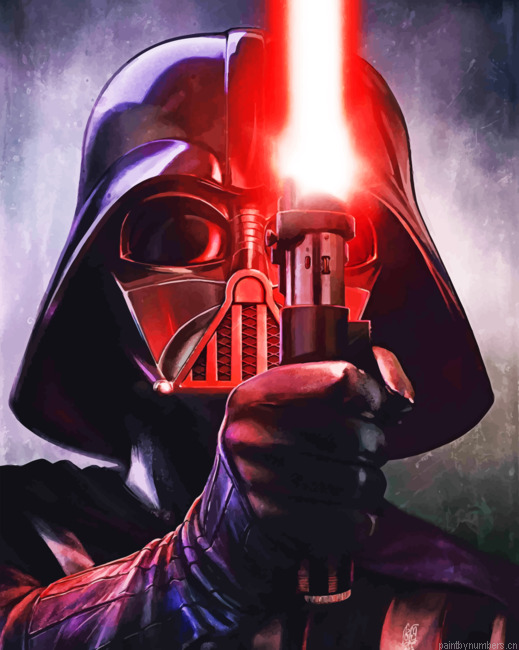 Darth Vader Star Wars Painting By Numberss.png