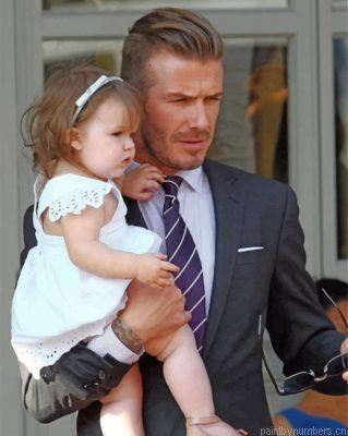 David Beckham And Harper Painting By Numbers.png