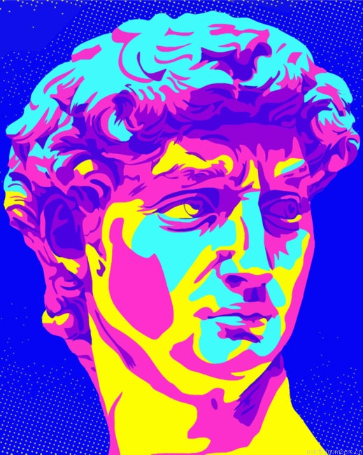 David Michelangelo Pop Art Painting By Numberss.png