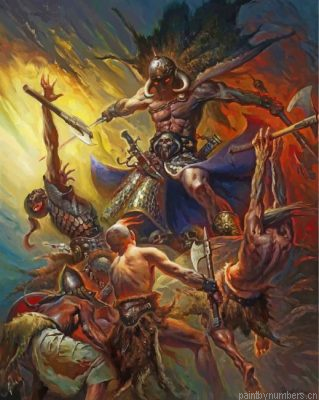 Death Dealer By Frank Frazetta Painting By Numbers.png