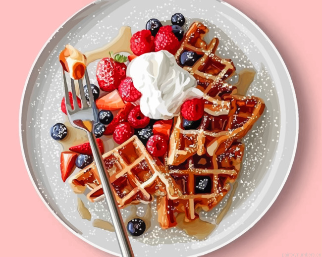 Delecious Waffles Painting By Numbers.png