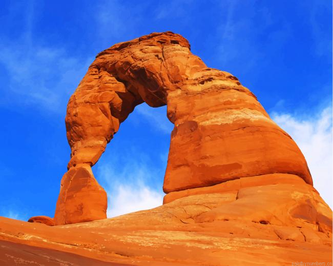 Delicate Arch In Usa Landmarks Painting By Numberss.png