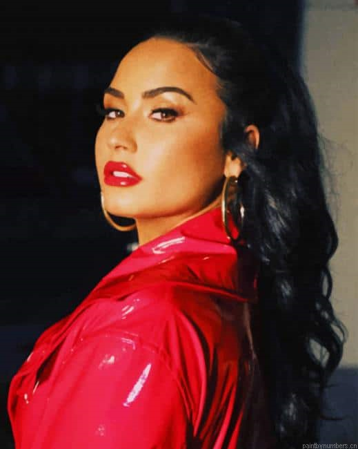 Demi Lovato Singers Painting By Numberss.png