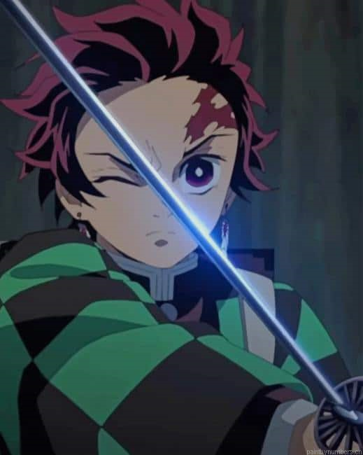 Demon Slayer The Japanese Anime Painting By Numberss.png