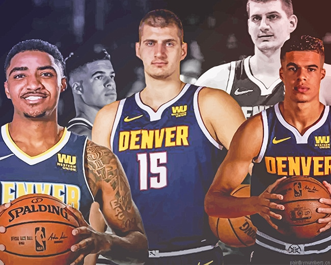 Denver Nugget Players Basketball Painting By Numbers.png