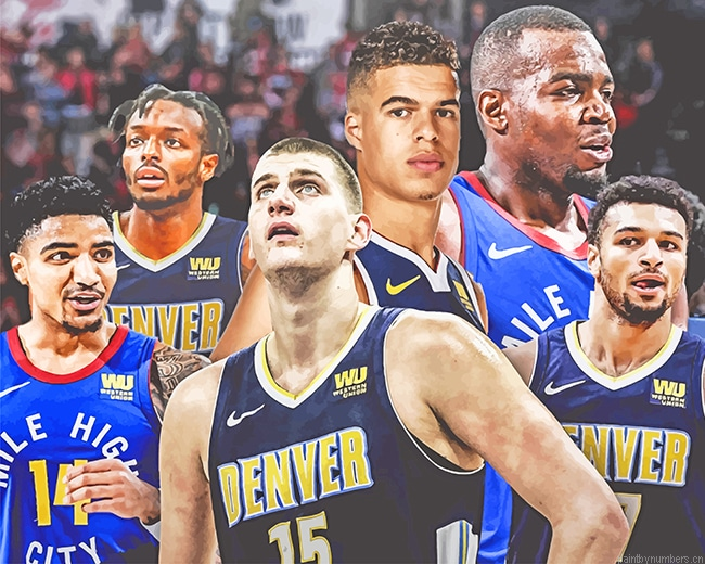 Denver Nuggets Basketball Painting By Numbers.png