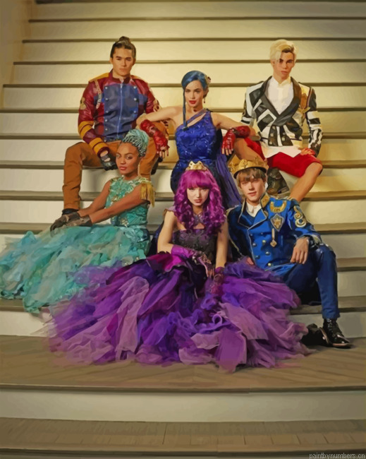 Descendants Movie Painting By Numberss.png