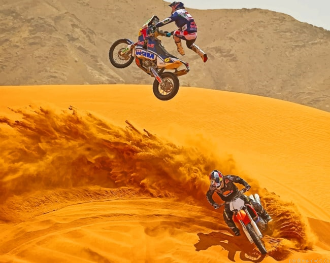 Desert Motorcycle Painting By Numberss.png