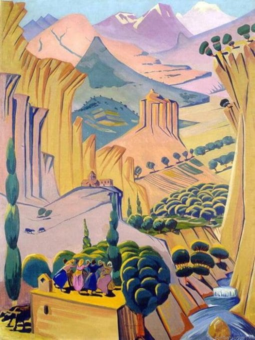 Desert Valley Landscape Painting By Numbers.png