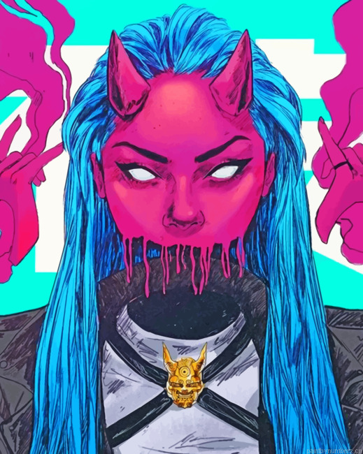Devil Woman Painting By Numberss.png