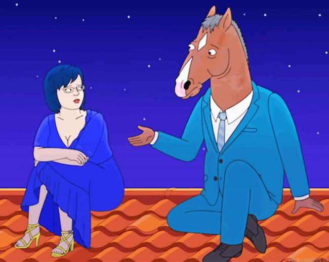 Diane And Bojack Horseman Animations Painting By Numberss.png