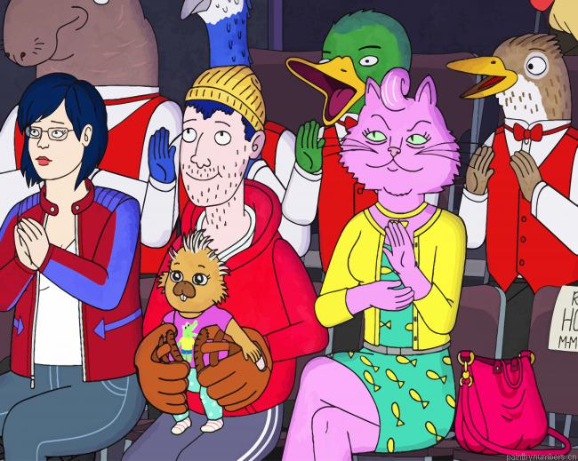 Diane Princess Carolyn And Todd Animations Painting By Numberss.png