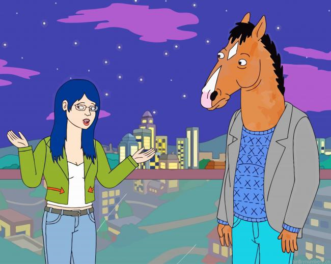 Diane With Bojack Horseman Animations Painting By Numberss.png