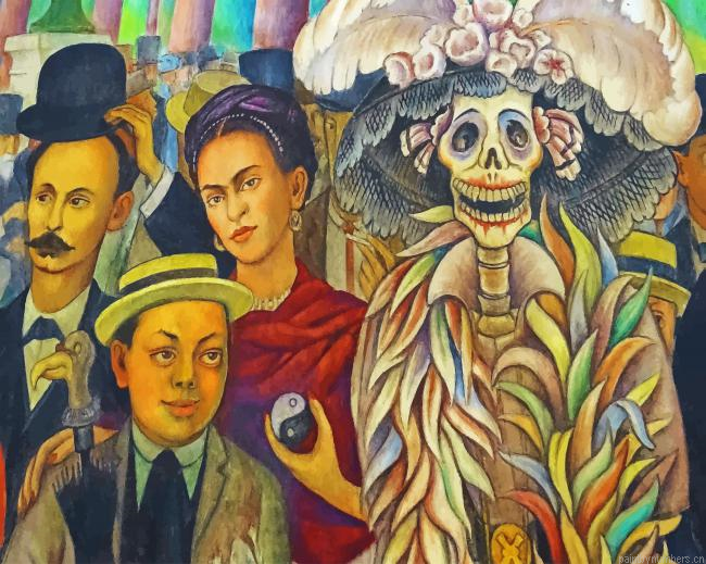Diego Rivera And Frida Kahlo Painting By Numbers.png