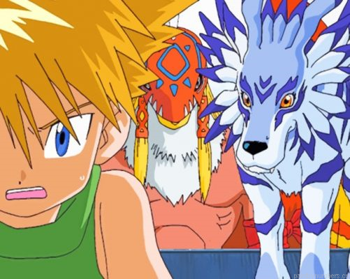 Digimon Monsters And Heroes Painting By Numberss.png