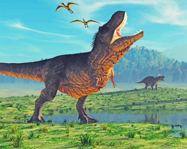 Dinosaur Feature Jurassic Park Painting By Numbers.png