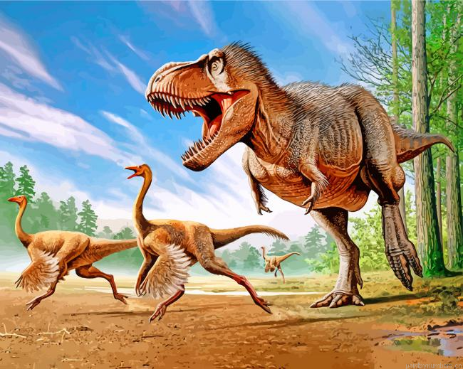 Dinosaurs Animals Painting By Numbers.png