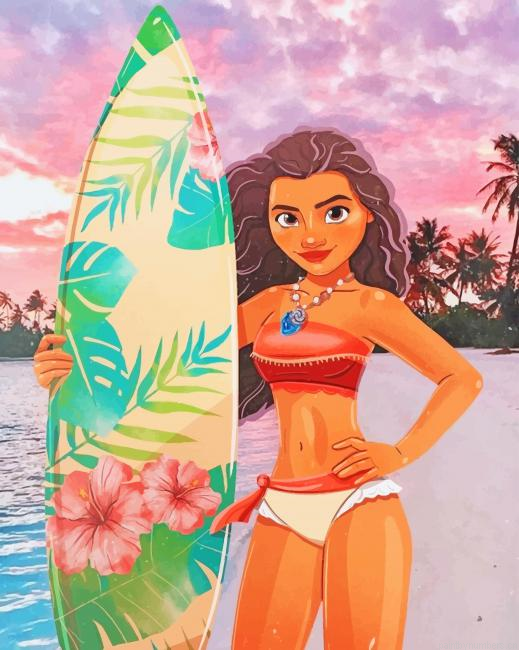 Disney Moana In Bikini Animations Painting By Numberss.png