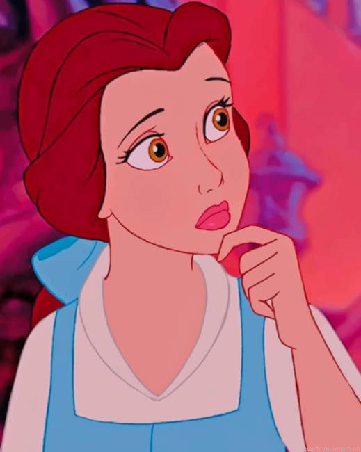 Disney Princess Belle Animations Painting By Numberss.png