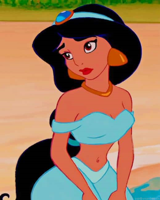 Disney Princess Jasmine Animations Painting By Numberss.png