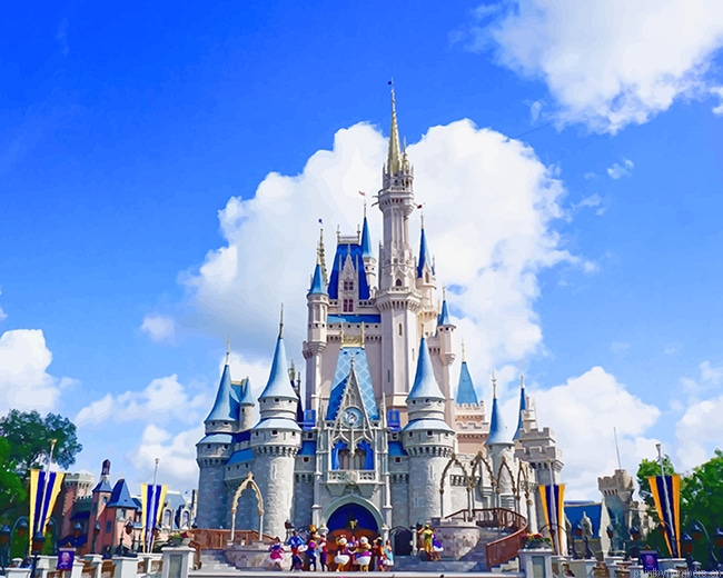 Disney World Cinderella Castle Painting By Numberss.png