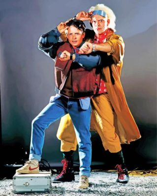 Doc Brown Marty Mcfly Painting By Numbers.png