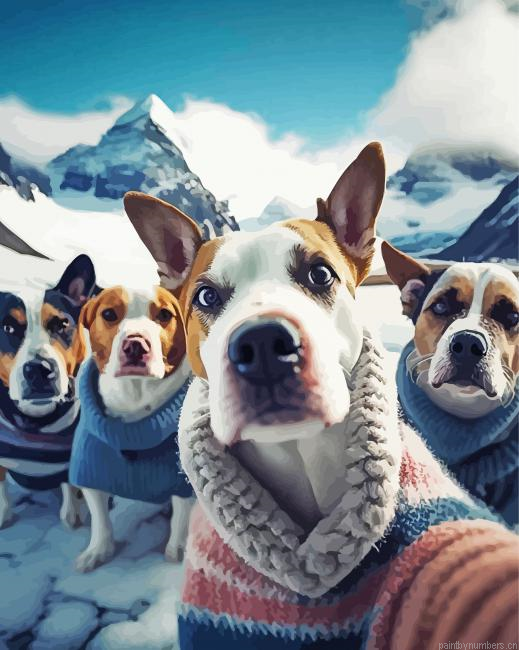 Dogs Selfie Painting By Numberss.png