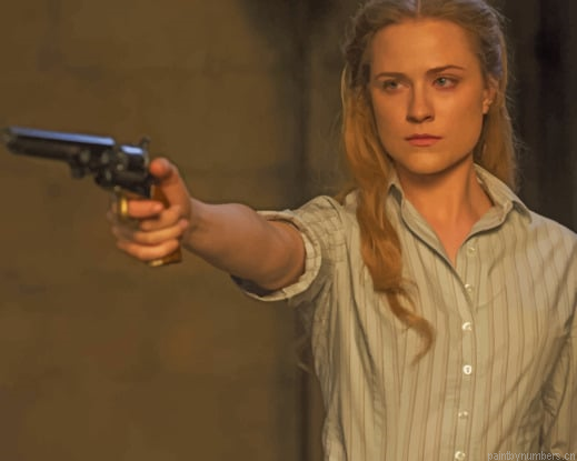 Dolores Abernathy In Westworld Actors Painting By Numberss.png