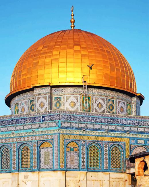 Dome Of The Rock Jerusalem Buildings Painting By Numberss.png