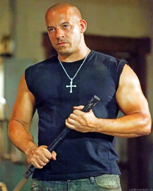 Dominic Toretto Vin Diesel Painting By Numbers.png