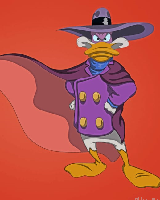 Donald Duck Cartoon Painting By Numberss.png