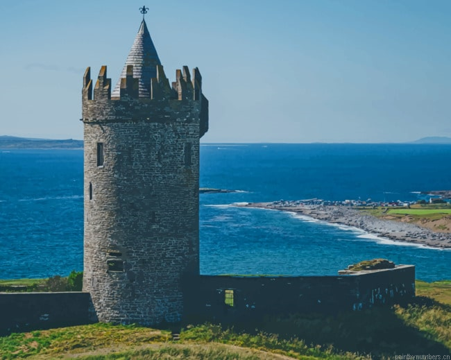Doolin Tower In Ireland Painting By Numberss.png