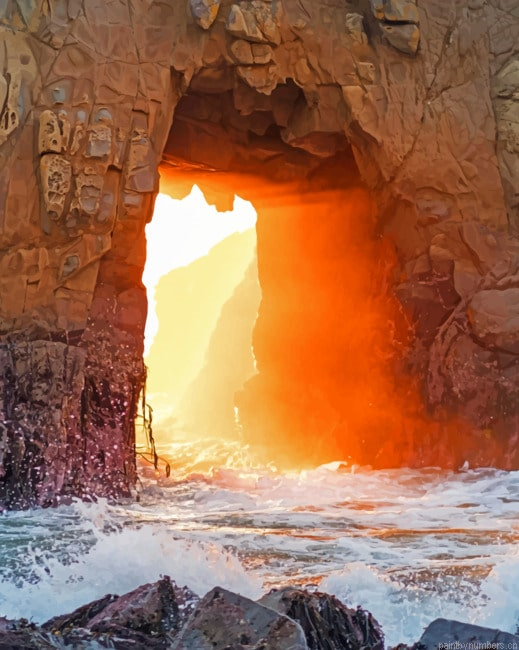 Doorway To Heaven Big Sur California Painting By Numberss.png