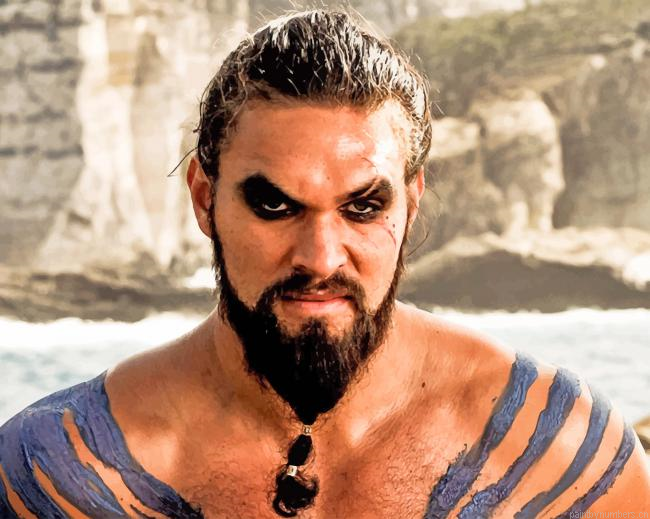 Dothraki Leader Drogo Game Of Thrones Painting By Numbers.png