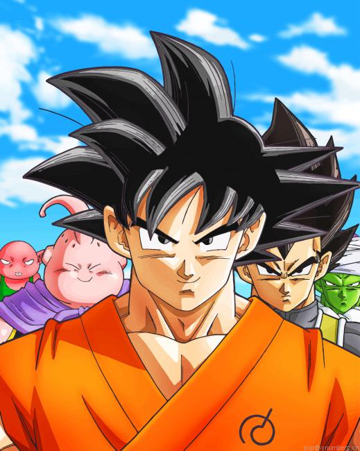 Dragon Ball Cartoon Painting By Numbers.png