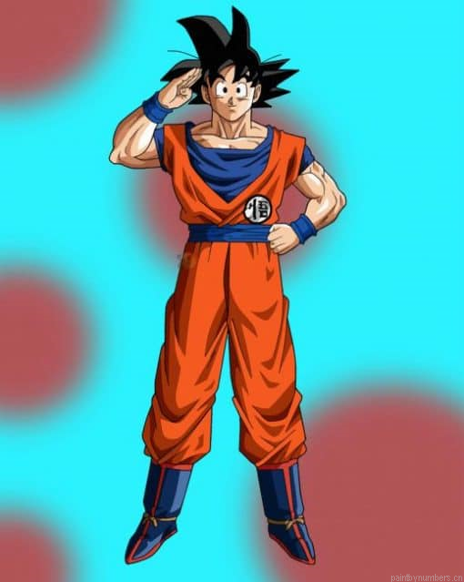Dragon Ball Goku Painting By Numberss.png