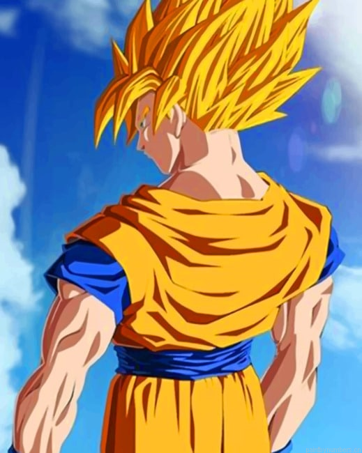 Dragon Ball Hero Goku Animations Painting By Numberss.png