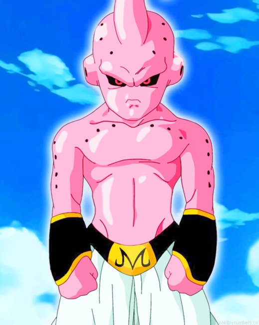 Dragon Ball Majin Buu Painting By Numberss.png