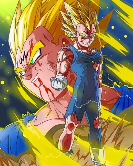 Dragon Ball Majin Vegeta Painting By Numberss.png