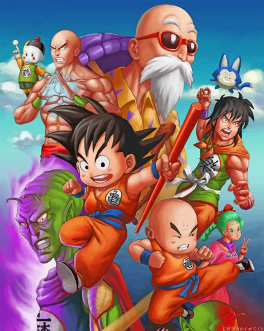 Dragon Ball Manga Anime Painting By Numberss.png