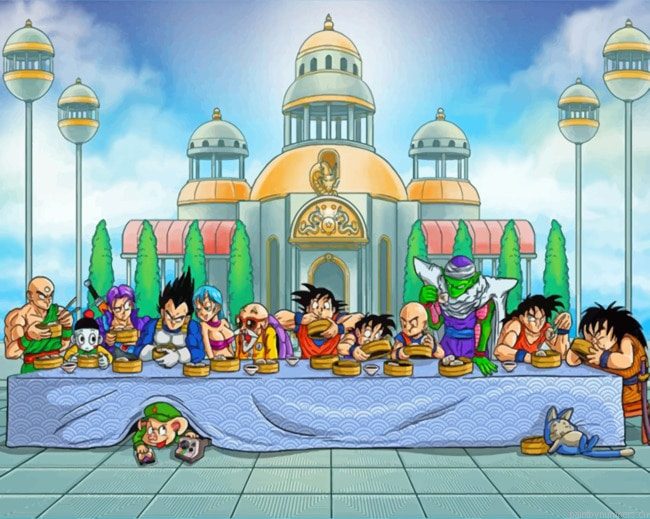Dragon Ball The Last Supper Painting By Numberss.png