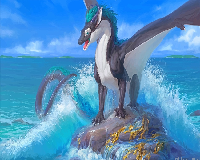Drakon Skala Okean Painting By Numberss.png