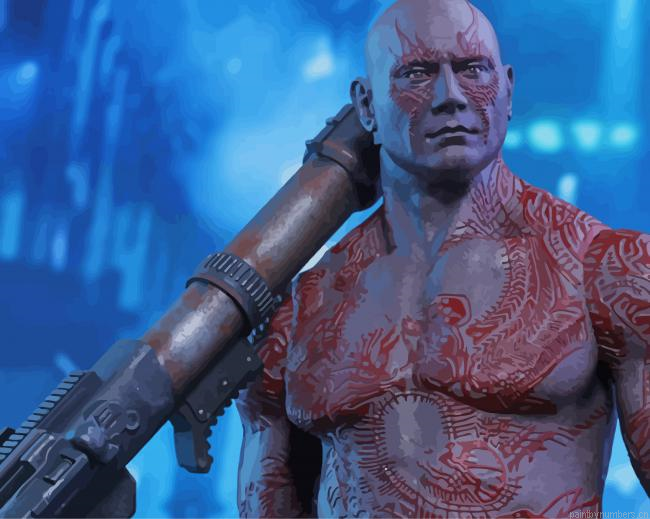 Drax The Destroyer Marvel Painting By Numberss.png