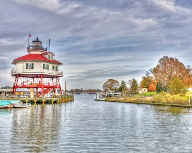 Drum Point Light Maryland Painting By Numbers.png