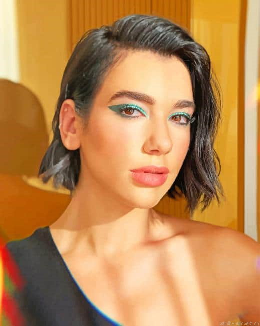Dua Lipa British Singer Painting By Numberss.png
