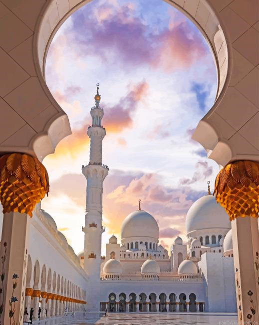 Dubai Sheikh Zayed Mosque Painting By Numberss.png