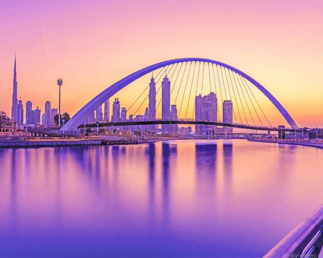 Dubai Water Canal Painting By Numbers.png