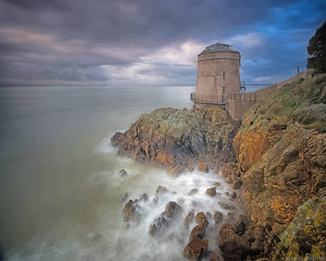 Dublin Ireland Martello Tower Painting By Numbers.png